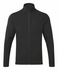 Premier PR830 black zip-up fleece jacket featuring a high collar and long sleeves.