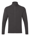The Premier PR830 is a high-collared, long-sleeved, black full-zip fleece jacket, showcased against a plain background.