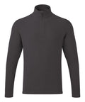 Introducing the Premier PR831, a black long-sleeve pullover featuring a stylish quarter-zip collar.