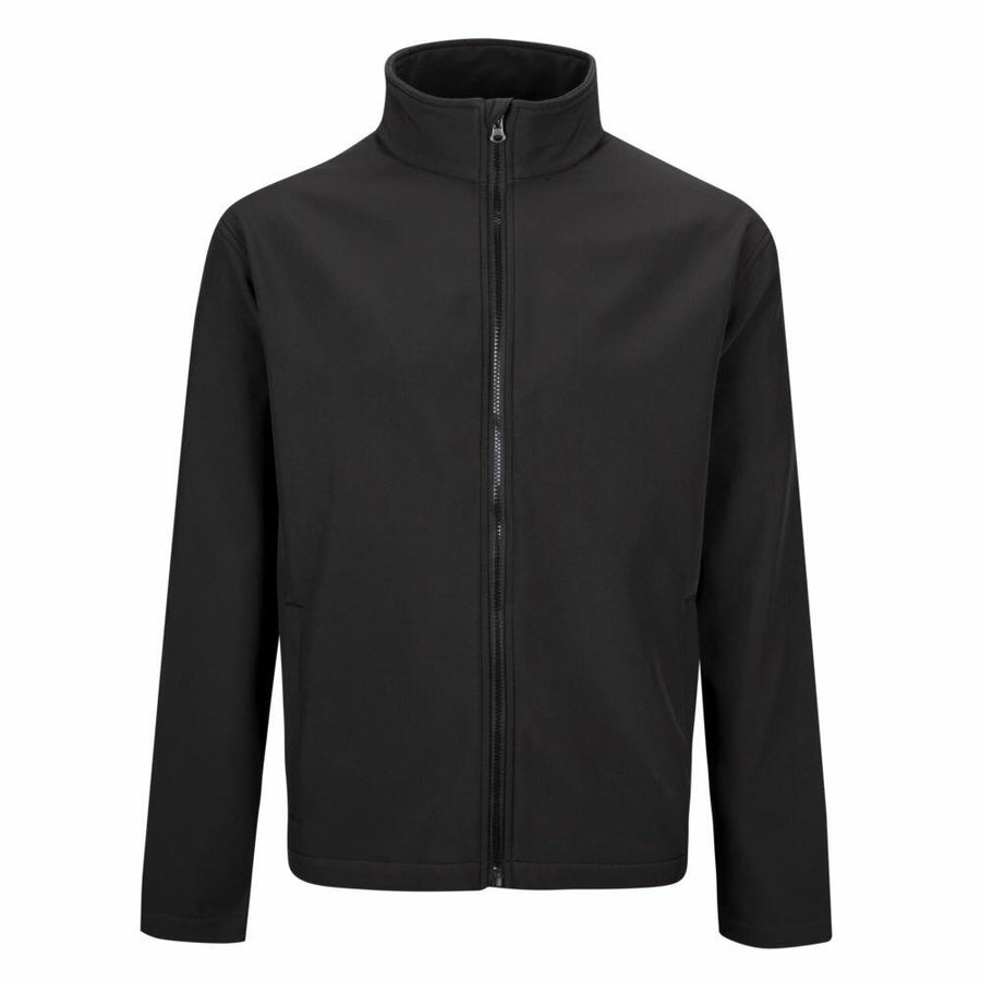 Portwest PW162 black zip-up jacket featuring a high collar and long sleeves, showcased against a white background.