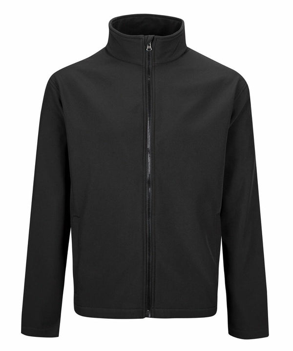 A black zip-up jacket with a high collar and front pockets shown on a white background, PW162 by Portwest.