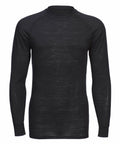 A plain, long-sleeved black thermal shirt with a crew neck, displayed against a white background. The shirt is the PW182 by Portwest.