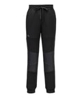 Tracksuit bottoms with an elasticated waistband, drawcord fastening, zipped side pockets, reinforced knees, ribbed cuffs, and a small logo on the upper left thigh.