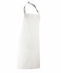 White apron with an adjustable neck strap, displayed against a plain background. Product name: PX150, Brand name: Premier.