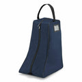 The Quadra QD086 is a boot bag in blue, featuring a black handle and a front zipper closure, designed for carrying and storing boots.