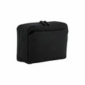 A Quadra QD272 rectangular toiletry bag in black featuring a zippered compartment.