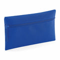 A Quadra QD442 pouch featuring a blue, textured fabric surface and a zipper closure.