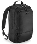 A Quadra QD565 featuring a black design with multiple zippered compartments and adjustable shoulder straps.