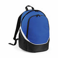 A Quadra QS255 backpack in blue and black, featuring a front zipper pocket and adjustable shoulder straps.
