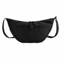 Introducing the Quadra QS309: a stylish black crossbody sling bag featuring a zippered main compartment and an adjustable strap.