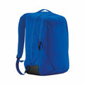 A Quadra QS475, a backpack in blue featuring multiple compartments and a shoulder strap, showcased against a white backdrop.