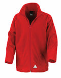 Result Core's R114J fleece jacket features a front zipper and high collar, showcased against a plain white background.