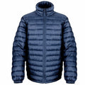 A dark blue Result Urban Outdoor R192M puffer jacket featuring a high collar and front zipper closure.