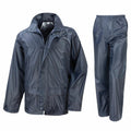 The Result Core R225J dark gray rain jacket and matching pants are displayed against a white background.
