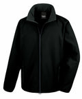 The Result Core R231M black zip-up jacket with a high collar, displayed on a plain white background.