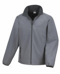 R231M by Result Core: A grey zip-up jacket featuring a high collar and two front pockets.