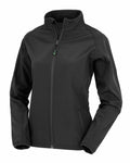 A black R901F jacket with long sleeves and a high collar from Result Genuine Recycled.