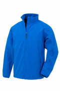 A vibrant blue zip-up jacket featuring a high collar and two side pockets, brought to you by Result Genuine Recycled under the product name R901M.