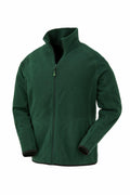 A Result Genuine Recycled R907X jacket in green featuring a full zip front and a high collar.