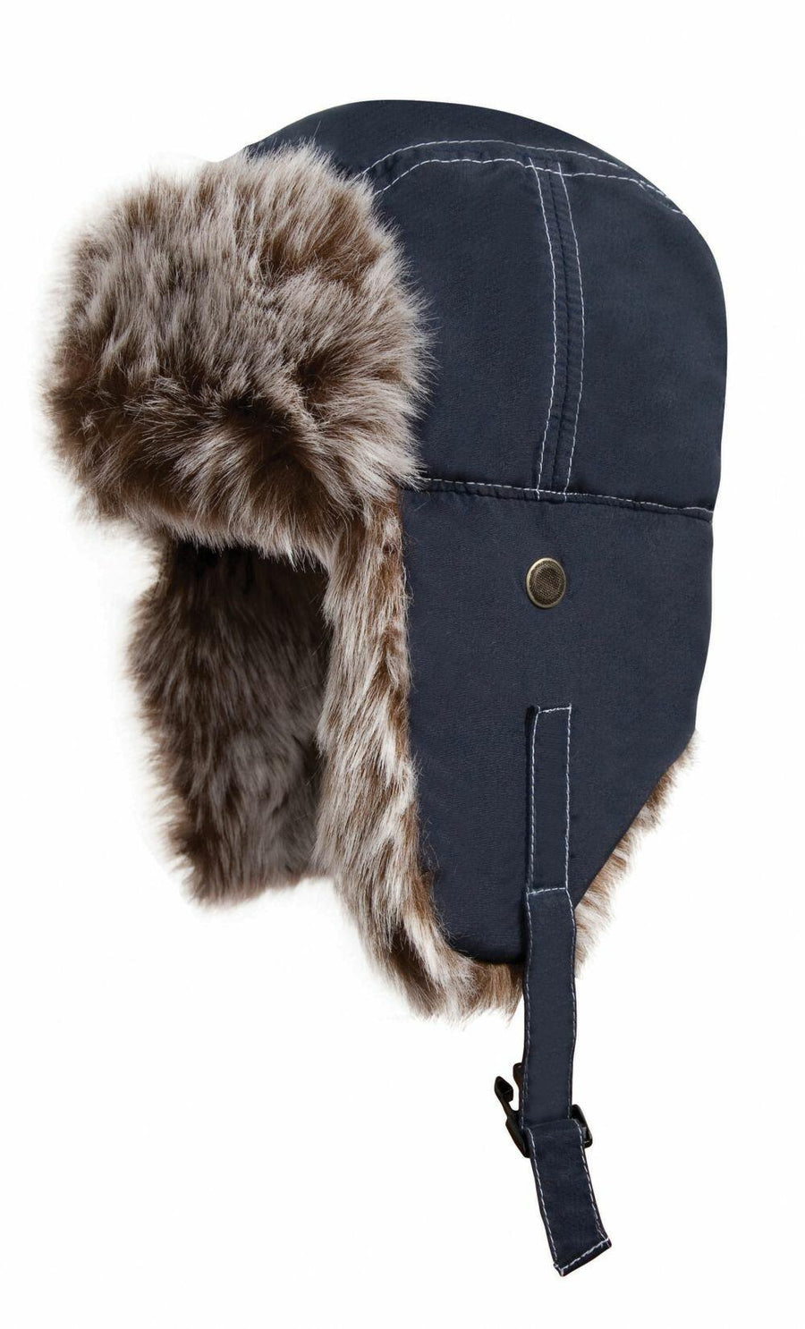 The RC056 aviator hat by Result Winter Essentials features a faux fur lining, designed for optimal winter wear.