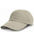 A light gray RC10P baseball cap from Result Headwear, featuring a curved brim and six panels.