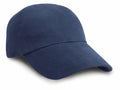 A Result Headwear RC24X baseball cap in navy blue with a curved brim.