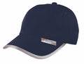 A black baseball cap with a reflective strip along the edge of the brim features the label "3M Scotchlite Reflective Material" on the front. This RC35X cap by Result Headwear boasts a rounded crown and stitched detailing.