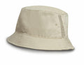 Beige RC45X bucket hat by Result Headwear, featuring a wide brim and a mesh vent on the side for enhanced breathability.