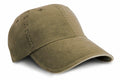 A Result Headwear RC54X baseball cap in khaki green, featuring a curved brim and visible stitching.