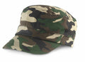 RC59X by Result Headwear is a green camouflage cap featuring a flat top and short brim.