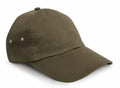 The RC63X by Result Headwear is an olive green baseball cap featuring metal eyelets on the side.