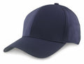 RC73X by Result Headwear is a stylish plain navy blue baseball cap featuring a curved brim and button top.