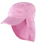 The RC76X by Result Headwear is a pink sun hat featuring a wide brim and a neck flap for enhanced sun protection.