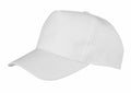 A clean and elegant RC84X baseball cap from Result Headwear with a curved bill is showcased against a white background, emphasizing its simple design and smooth fabric texture.