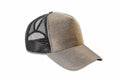 The RC90X by Result Headwear is a grey and black baseball cap featuring a mesh back and a curved brim.
