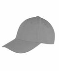 A plain gray baseball cap with a curved brim from the Result Genuine Recycled brand, model RC981.