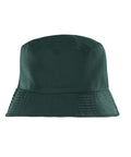 A plain dark green "Hats" bucket hat with a wide, downward-sloping brim and no visible logos or decorations, photographed against a white background.