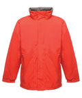 The RG051 jacket from Regatta Professional features a sleek red design with a high collar and long sleeves, showcased against a white backdrop.