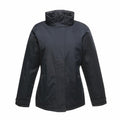 Regatta Professional's RG052 jacket is a simple black design featuring a high collar and long sleeves.