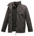 A RG059 jacket by Regatta Classics featuring a high collar and partially open front, revealing its interior lining.