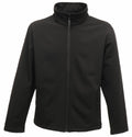 A Regatta Classics RG073 black zip-up jacket with a high collar, displayed on a plain white background.