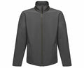 Regatta Professional's RG089 jacket is a dark gray zip-up with long sleeves and a high collar.