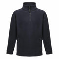 RG120, a black quarter-zip pullover from Regatta Professional, features long sleeves and two side pockets, displayed against a white background.