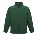 A Regatta Professional RG122 fleece jacket in green, featuring a full zip closure and two front pockets, displayed on a plain background.