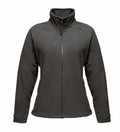 A Regatta Professional RG123 dark gray fleece jacket featuring a front zipper, long sleeves, and a high collar. The jacket sports a simple, clean design without any noticeable logos or patterns.