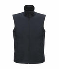 RG145 by Regatta Classics is a black sleeveless vest featuring a front zipper and high collar, shown from the front.