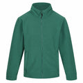 A Regatta Professional RG188 green zip-up fleece jacket with a high collar and two front pockets, displayed on a plain white background.