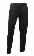 The RG232 cargo pants from Regatta Professional, featuring multiple pockets and a button closure, are displayed against a plain white background.