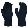Two black RG278 knit fingerless gloves by Regatta Professional, with palms facing outward.