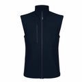 The RG351 by Regatta Honestly Made is a black sleeveless vest with a high collar and front zipper, designed with two side pockets and one chest pocket.